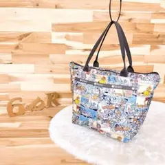 希少✨COACH POPPY ポピーちゃん トートバッグ ブルー シルバー ラメ 