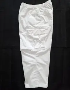【美品】GU スーパーワイドカーゴパンツ オフホワイト Mサイズ