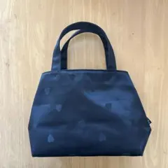 agnès b. ハート模様 ブラックバッグ