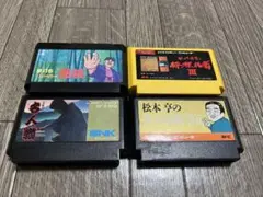 【端子研磨清掃済・動作確認済】ファミコンソフト　囲碁将棋系の四本セット