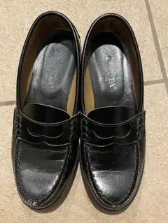 美品　HARUTA ローファー ブラック 黒24.5cmEE ハルタ　通学