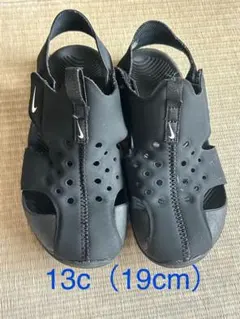 NIKE キッズ サンダル 19cm ブラックのサムネイル