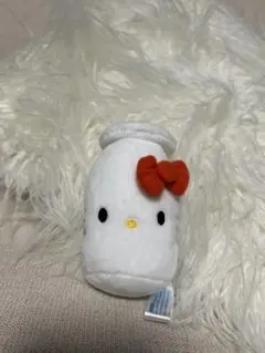 ハローキティ ミルク瓶型ぬいぐるみ キーホルダー