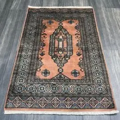 トライバルラグ手織り絨毯カシミリヤンヴィンテージ ラグアンテイークラグ