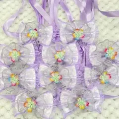 【#321】リボン紐タイプ お花レーストリミングチョーカー【10本】