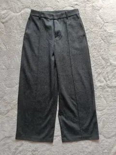 ユニクロ ブラッシュドジャージーワイドパンツ Lサイズ 標準丈