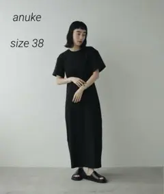 【美品】アンヌーク anuke Balloon Cut Onepiece 黒