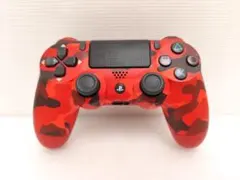 美品　PS4 DUALSHOCK 4 コントローラー 赤　迷彩　カモフラ　動作〇