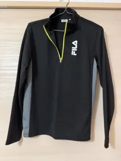FILA ハーフジップ ジャージ ジャケット ブラック S