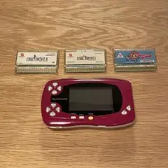 WonderSwan Crystal 本体 レッド 2002年製 ソフトセット