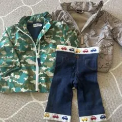 Hot Biscuits 迷彩ジャケットとズボンセット 80