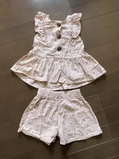 【美品】SIMPLE FREE フリル付きセット 100