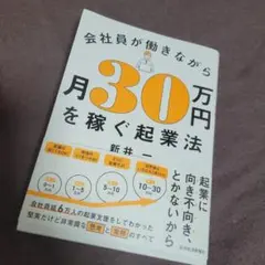 【匿名発送】会社員が働きながら月30万円を稼ぐ起業法