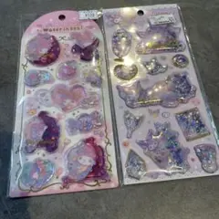 《正規品》マイメロ　クロミ　2点セット ウォーターシール　キラキラカプセルシール