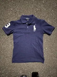 ラルフローレン ビッグポニー 半袖 ネイビー ポロシャツ　M 10-12 150