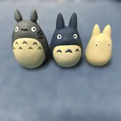 となりのトトロ フィギュア 指人形 ジブリ　3体セット