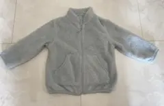 ライトグレー フリースジャケット