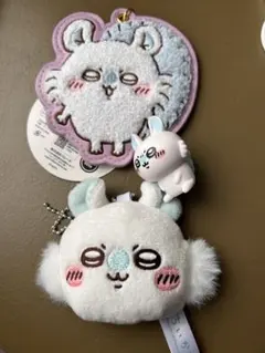 ちいかわ　モモンガ　もこもこ　刺繍キーホルダー　ミニフィギュア　ミラー3点セット