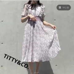 【最終価格】TITTY&CO.トワルドジュイプリーツミディワンピースのサムネイル