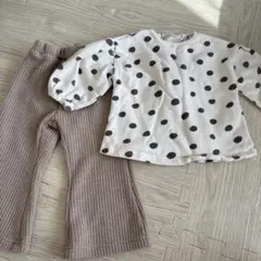 DRC ドット柄 トレーナー・パンツセット 90cm