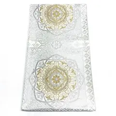 A824 ●高級 正絹 唐織 六通 袋帯 華文 花文