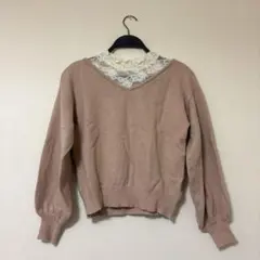 INGNI レース付きニット