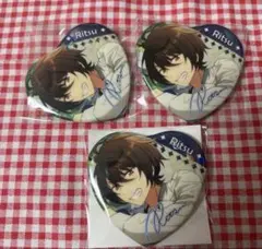 中国　心光印彩　ハート　缶バッジ　朔間凛月　あんスタ