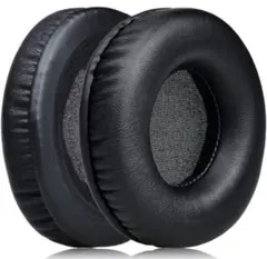 ZMHJY ヘッドホン交換用イヤーパッド 左右ペア ブラック 5.5cm