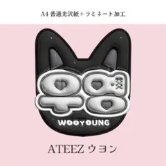 ATEEZ ウヨン ぷっくり ネームボード オーダー 韓国 文字パネルのサムネイル