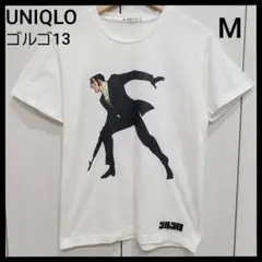 UNIQLO　ユニクロ　ゴルゴ13　半袖　シャツ　ホワイト　メンズ　M