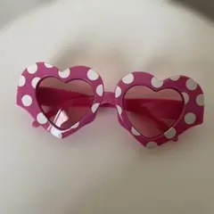 ディズニー ミニーマウス ハート型サングラス ピンク