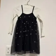 星柄レイヤードトップスセット