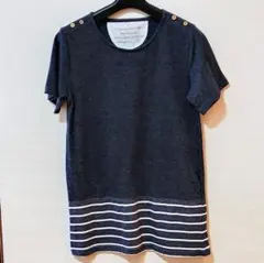 婦人服 Mサイズ 半袖 Tシャツ カットソー 濃グレー レディース用