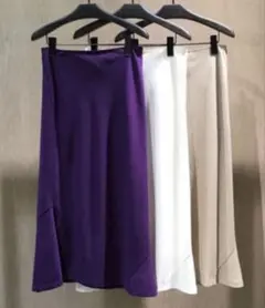Theory ロングスカート フレアスカート パープルのサムネイル