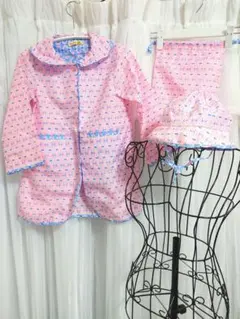 【110-120cm】fafa レインコート・帽子セット