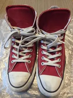 コンバースオールスターハイカットREACTレッド 25US7BEAMSHIPS