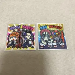 鬼滅の刃マンチョコ シール　 (猗窩座&サタンマリア　胡蝶しのぶ&十字架天使)