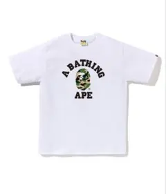 A BATHING APE カモフラロゴ 半袖Tシャツ ホワイト XLのサムネイル