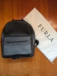 FURLA メンズ レディース 本革 ブラック リュック
