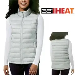 新品未使用 コストコ 32HEAT 中綿 ベスト ライトグレー M