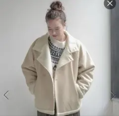 【niko and...】ウーリーテックボアリバーシブルジャケット