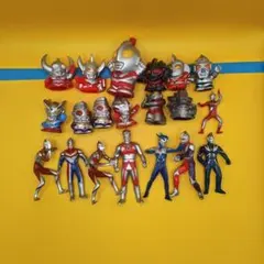 ウルトラマン 指人形ソフビ フィギュア 大量まとめ売り 67体セット