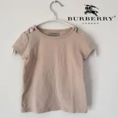 【美品】バーバリー 半袖Tシャツ　ノバチェック ベージュ　3Y 100サイズのサムネイル