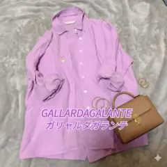 最終価格【ガリャルダガランテ】　バッククロス　リネン シャツ　ピンク　長袖　麻