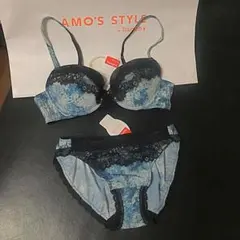 ドレス028 ブラ＆ショーツセット ピンク 青