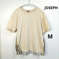 JOSEPHベージュ ストライプ柄 半袖Tシャツ Mのサムネイル