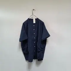 快晴堂リネンスタンド背タックシャツのサムネイル