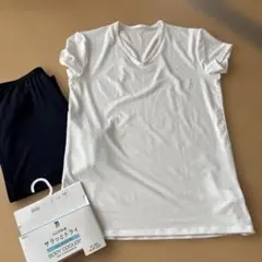 ボディクーラー VネックTシャツとパンツセット M
