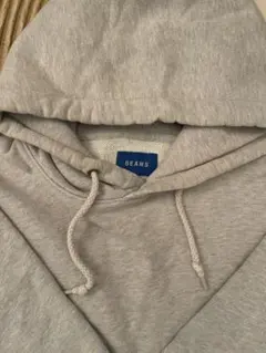 BEAMS グレー フード付きパーカー