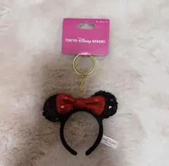 【新品タグ付き】ディズニー　ミニーちゃん　カチューシャ　キーホルダー